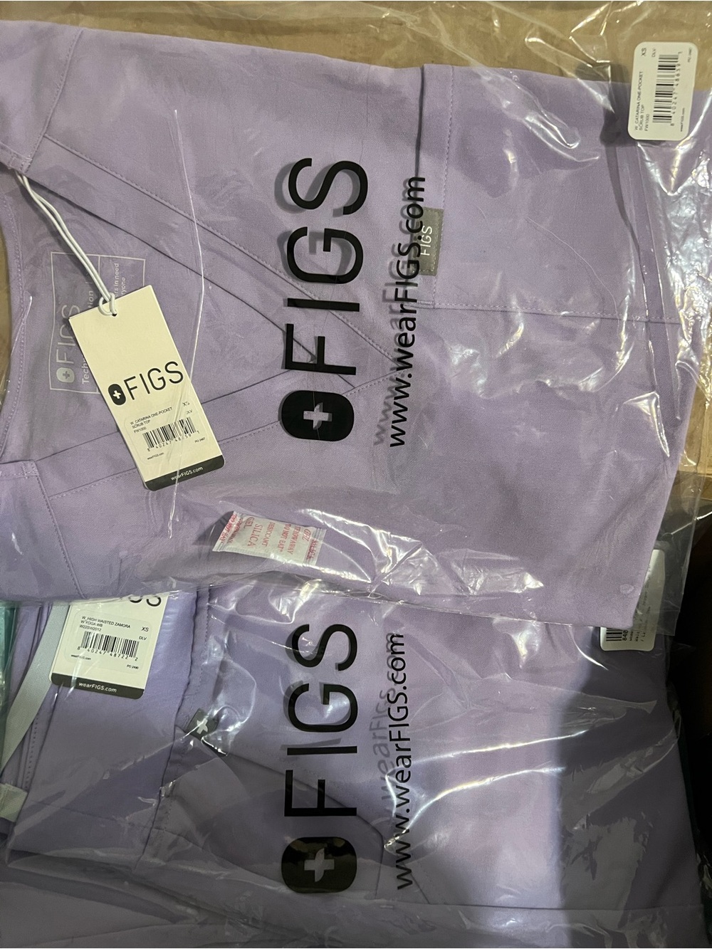 Figs XS Catarina and Zamora Set Lavender Dew